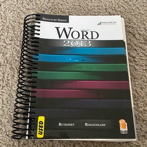 Microsoft Word 2013 textbook Rutkosky Roggenkamp